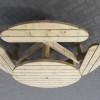 Talen ronde 8 persoons picknicktafel open instap!!